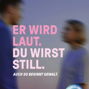 Plakat Weltformat F4 «Er wird laut.» - D