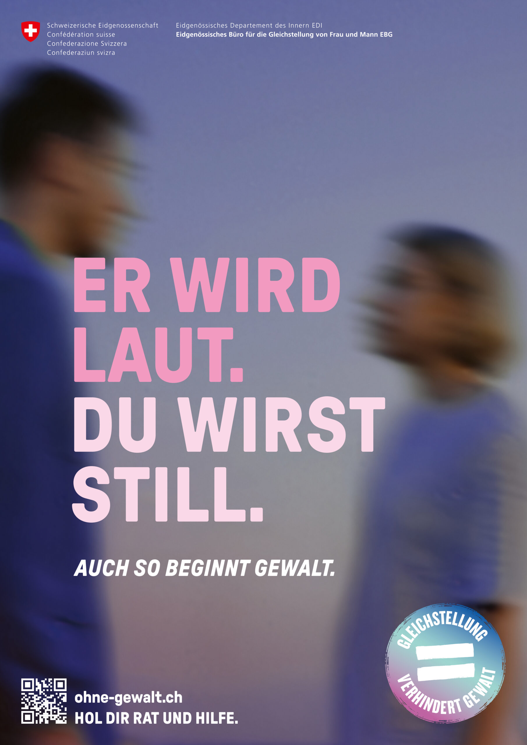 Plakat A3 «Er wird laut.»