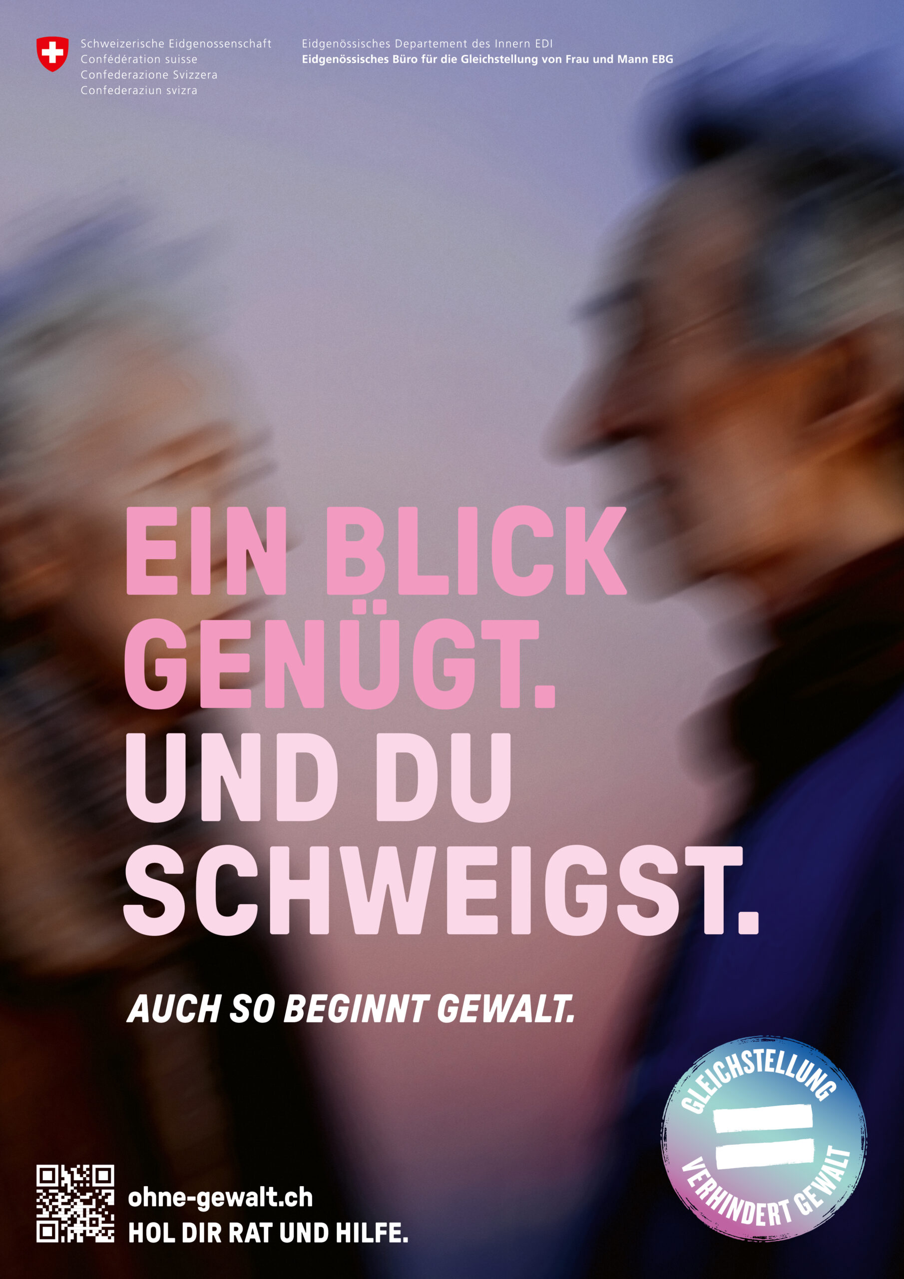 Plakat A3 «Ein Blick genügt.»