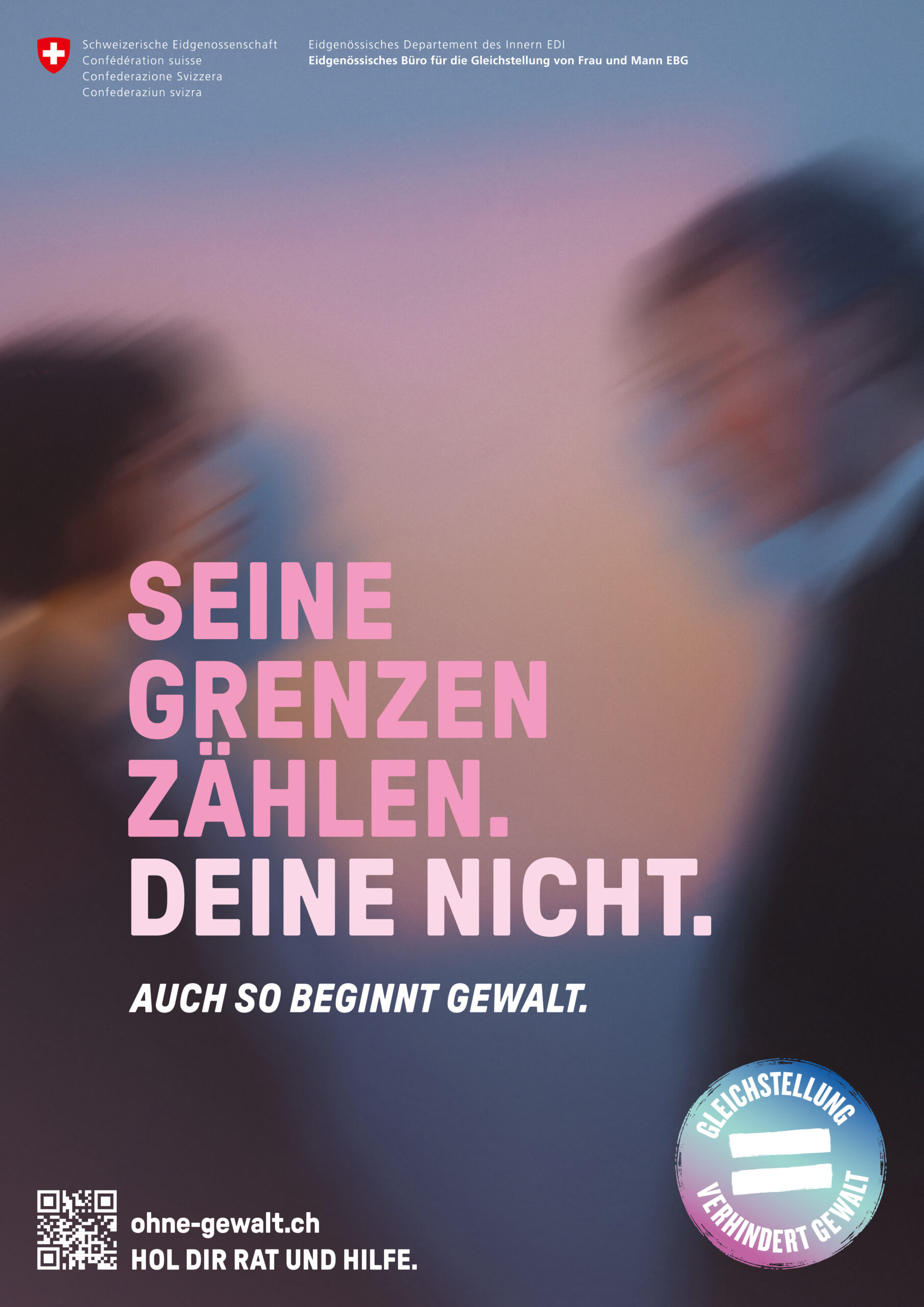 Plakat A3 «Seine Grenzen zählen.»