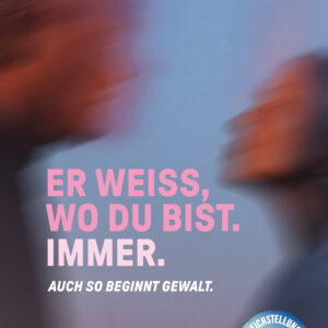 Plakat Weltformat F4 «Er weiss, wo du bist.» - D