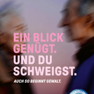 Plakat Weltformat F4 «Ein Blick genügt.»