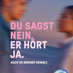 Plakat Weltformat F4 «Du sagst nein.»