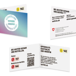 Flyer im Kreditkartenformat (Bündel von 20 Ex.)